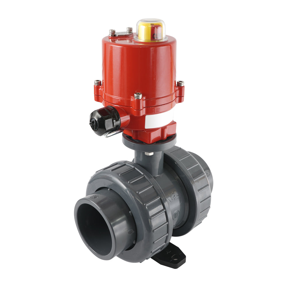 63mm 230V AC VDL 2 voies PVC vanne à bille électrique