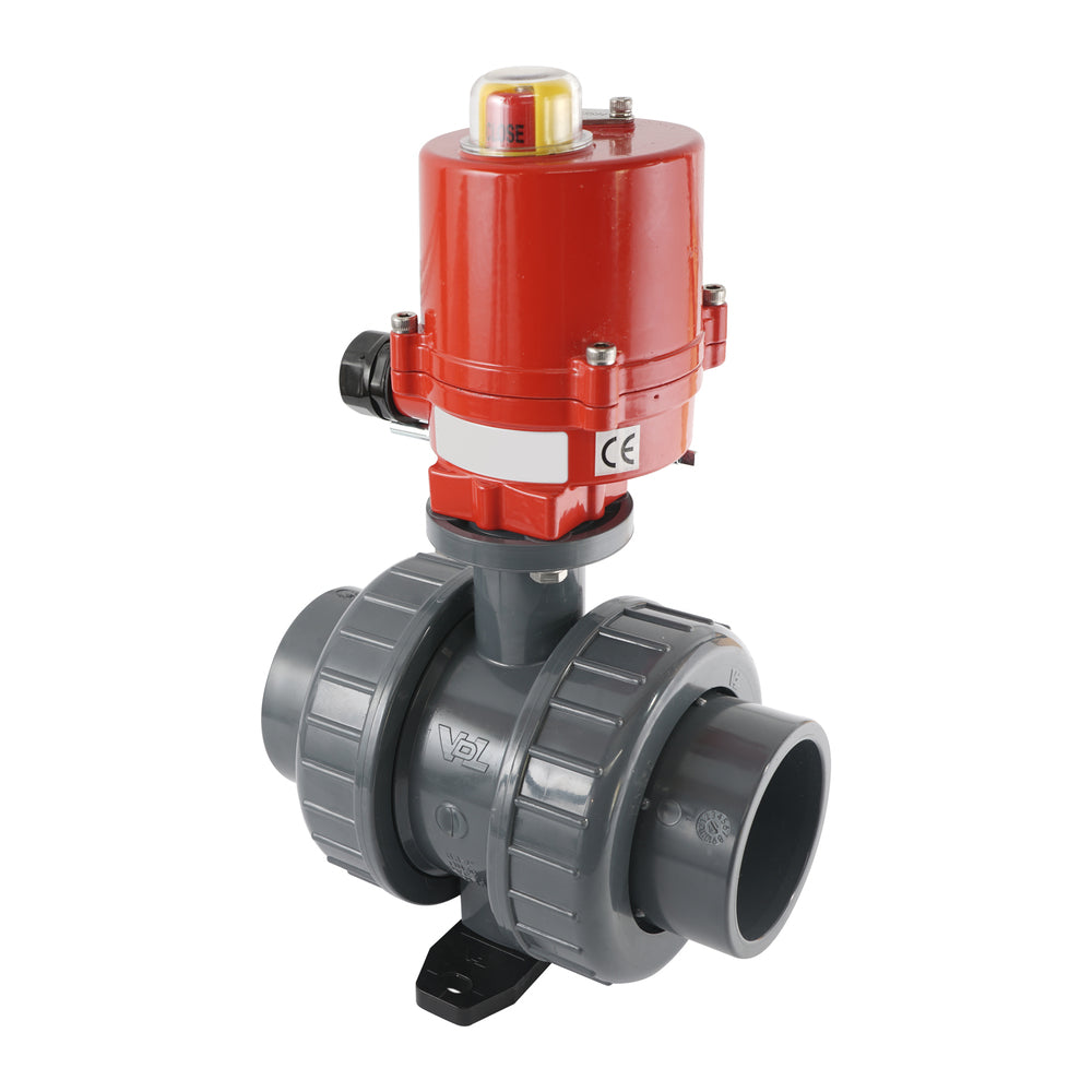 63mm 24V DC VDL 2-way PVC Electrical ball valve