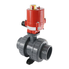 63mm 230V AC VDL 2 voies PVC vanne à bille électrique